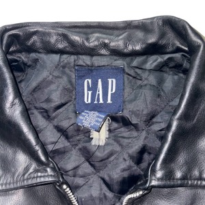 1990’s “OLD GAP” black leather sport jacket