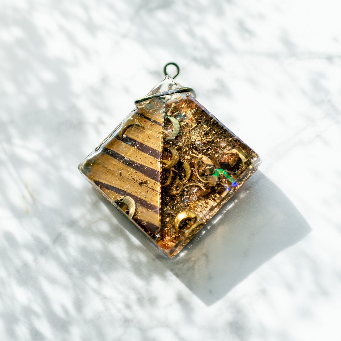 四角シンバルペンダント・ネックレス【SO04】