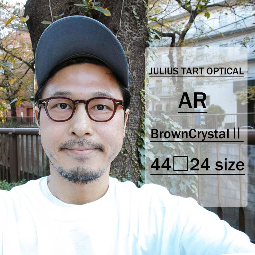 JULIUS TART OPTICAL / AR / ブリッジ:24mm / BROWN CRYSTAL 2