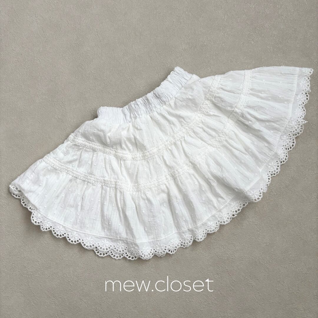 【即納】merry go round / lace skirt