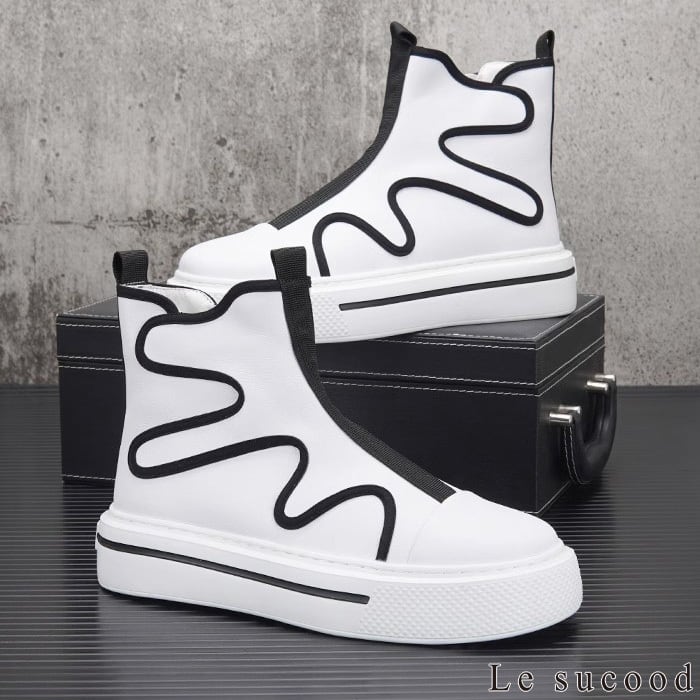 お支払い確認後20日以内発送】Le sucood】 モードデザイン レザー