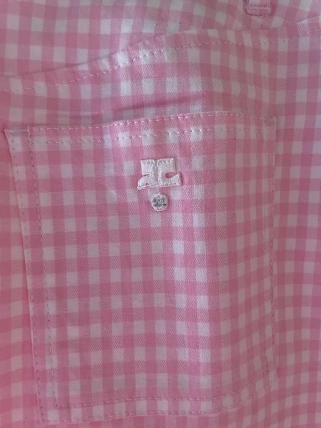 courrages pink plaid skirt