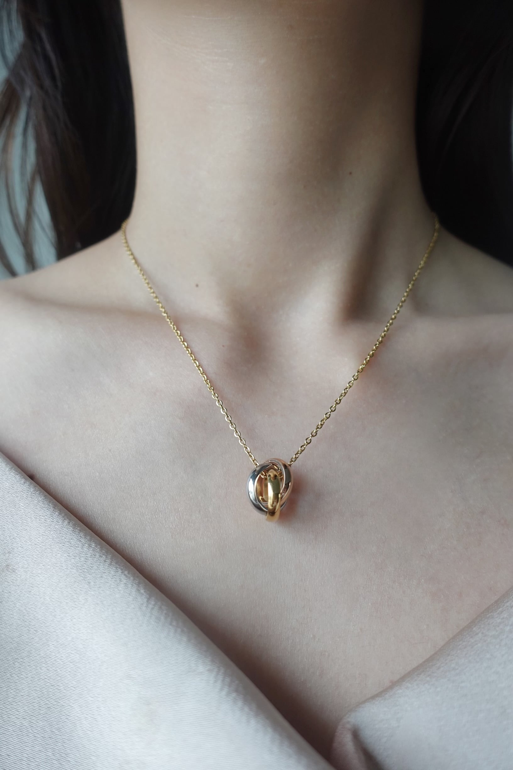trinity necklace | 金属アレルギー対応のアクセサリー crea.jewelry