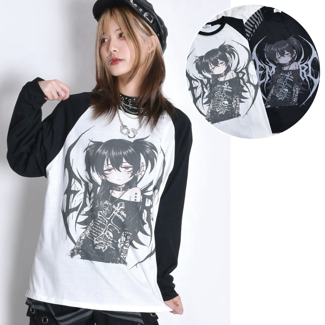 【2/17新着】EMOガールラグランロンT