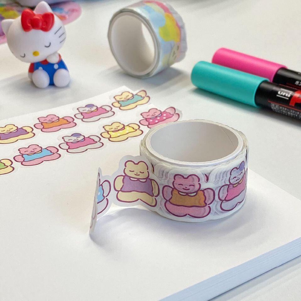 HEEHEECLUB] ゆるゆる マスキングテープ シール | moim - 韓国雑貨や