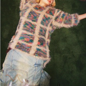 即納）Vintage box design knit pullover＊S-542