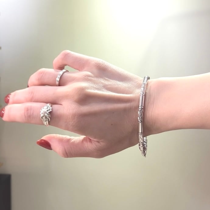 TIFFANY&CO.】2591 German Zig Zagブレスレット シルバー925／GERMANY