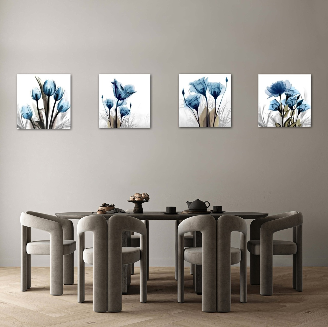 絵画/アートパネル/インテリア/モダン/北欧/おしゃれ　アートパネル 4枚セット