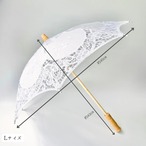 Lsize【即納/送料無料】レース刺繍傘［撮影小物］