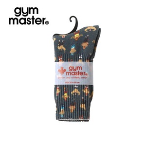 gym master ハッピーペイント クルーソックス 総柄 靴下 レディース メンズ 23-25cm 25-27cm カラフル アニマル レスラー おしゃれ かわいい フェス キャンプ プレゼント ギフト G857329 ポージングレスラー