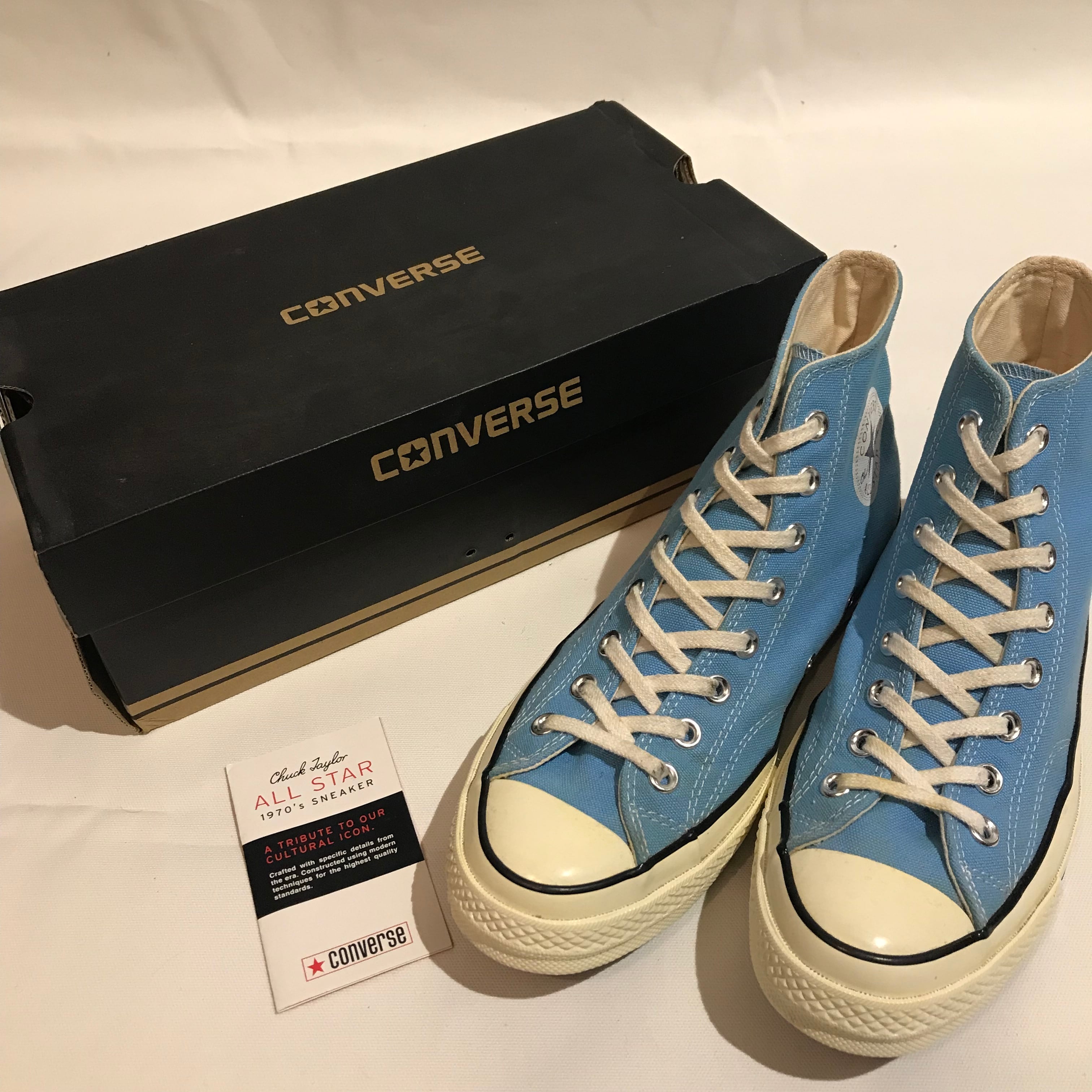 廃盤‼︎CONVERSE CANVAS ALL STAR CHUCK TAYLOR PREMIUM LINE CT70 チャックテーラー オールスター  ハイカット スニーカー US7.5 26cm コンバース チャックテイラー 靴 ビンテージ ヴィンテージ アメカジ 古着 | Vintage