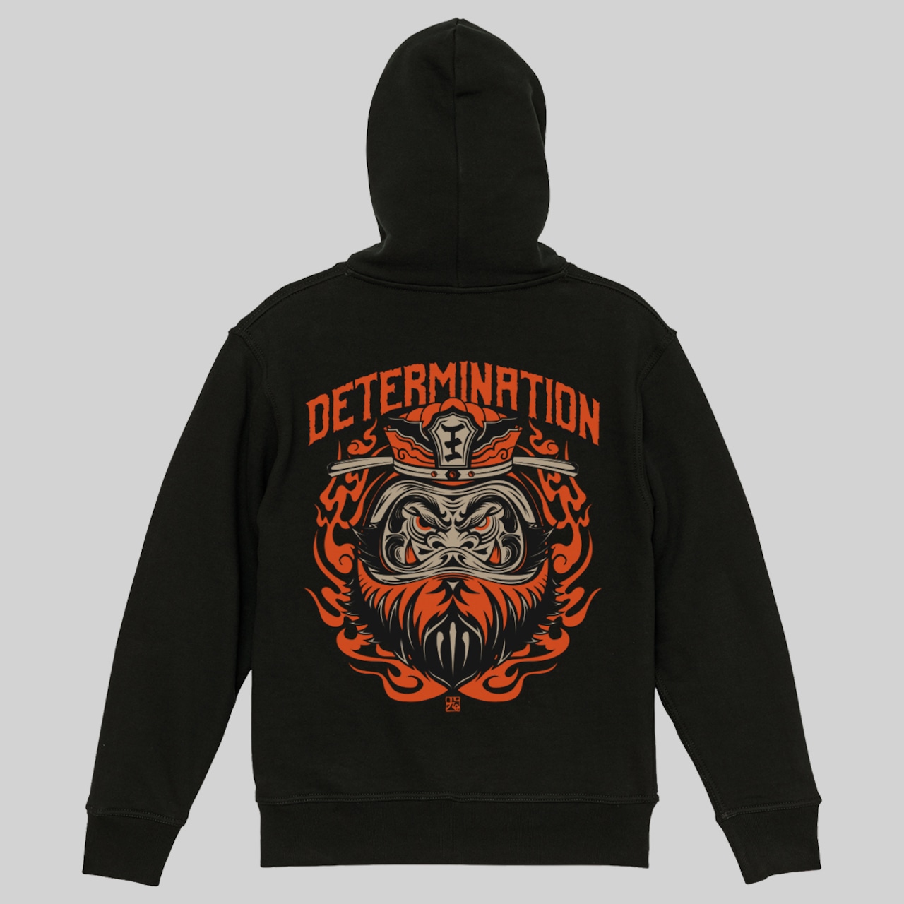 閻王 BLACK×ORANGE & Gradation Zip-up Hoodie