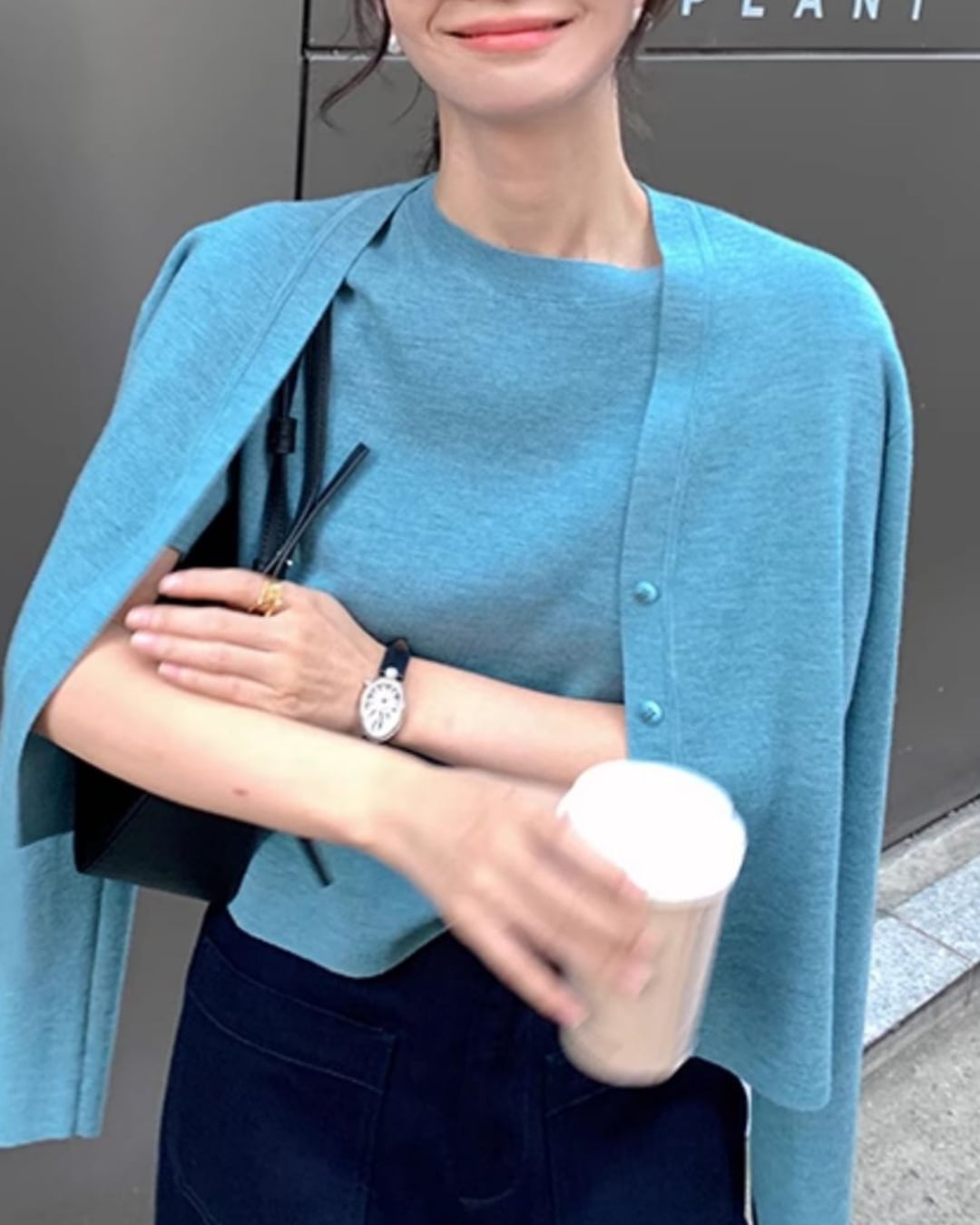 ハーフスリーブニット×カーディガンセット A25032