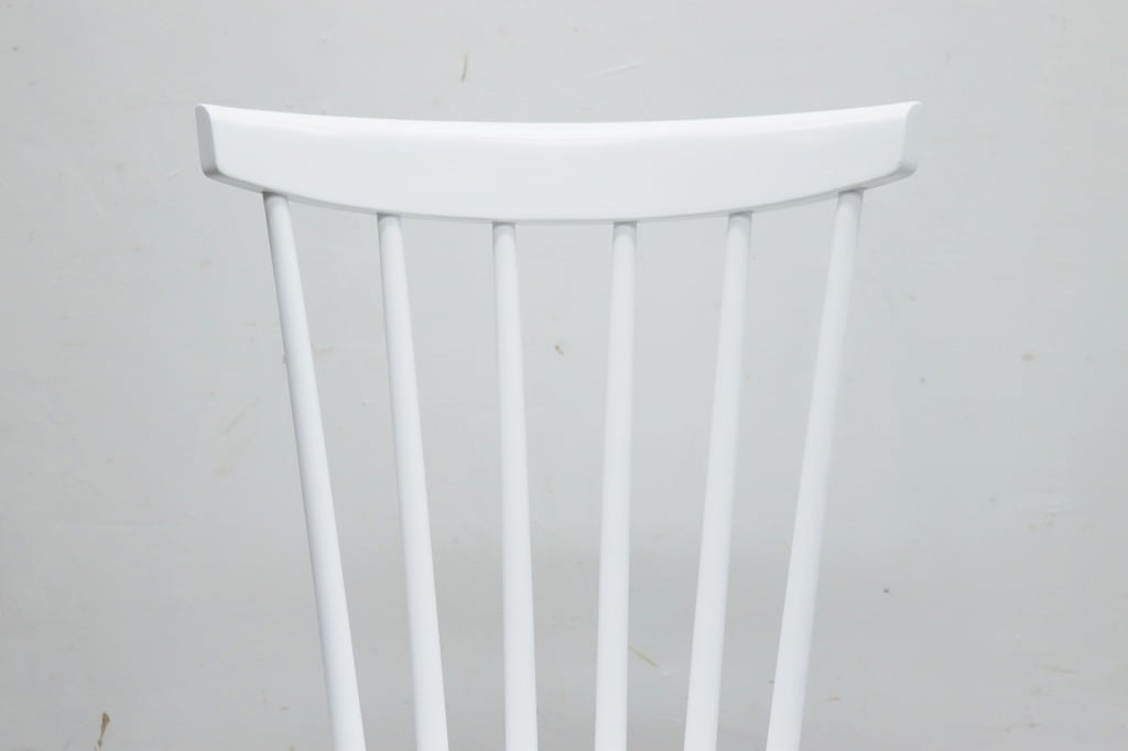 秋田木工 ハンナ ダイニングチェア ホワイト ビーチ材 サイドチェア