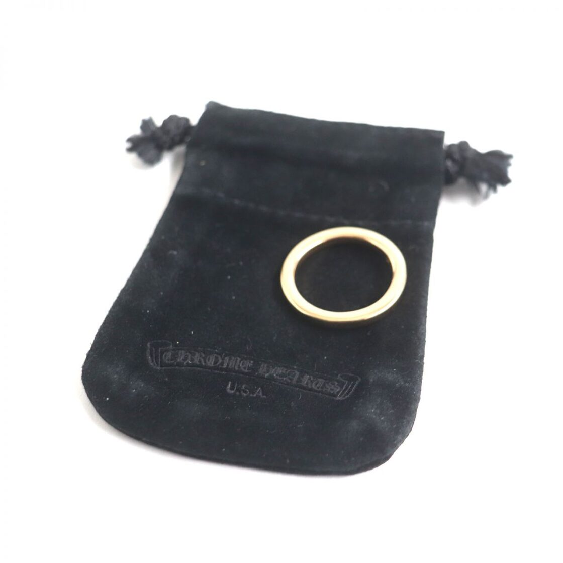 極美品▽CHROME HEARTS クロムハーツ NTFL リング/指輪 22K ゴールド  