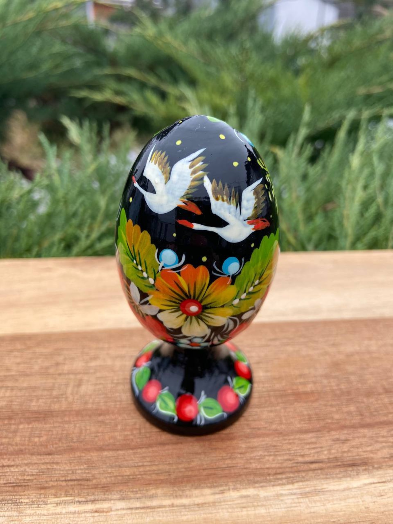 プィサンカ・土台付き（イースター・エッグ）9cm（ホメンコ作） - 4