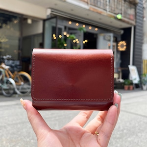 左利き用シームレスミニ財布 各色【受注製作】