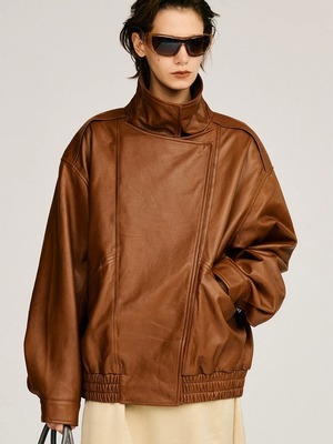 【26AW | WOMEN】PRANK PROJECT プランクプロジェクト / レザージャケット / Sheep Leather Bomber Jacket　31262216101　