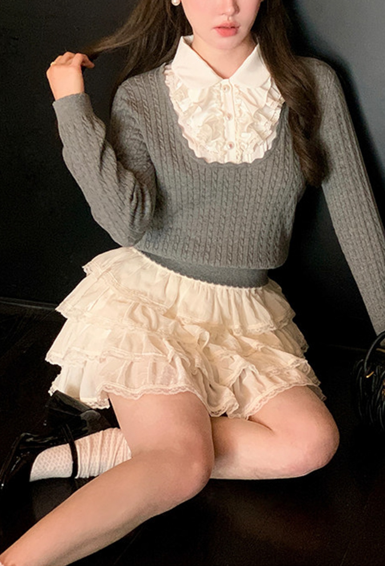 フリルティアードミニスカート LK1815