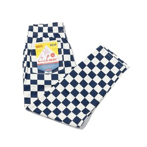 シェフパンツ Chef Pants Checker Navy