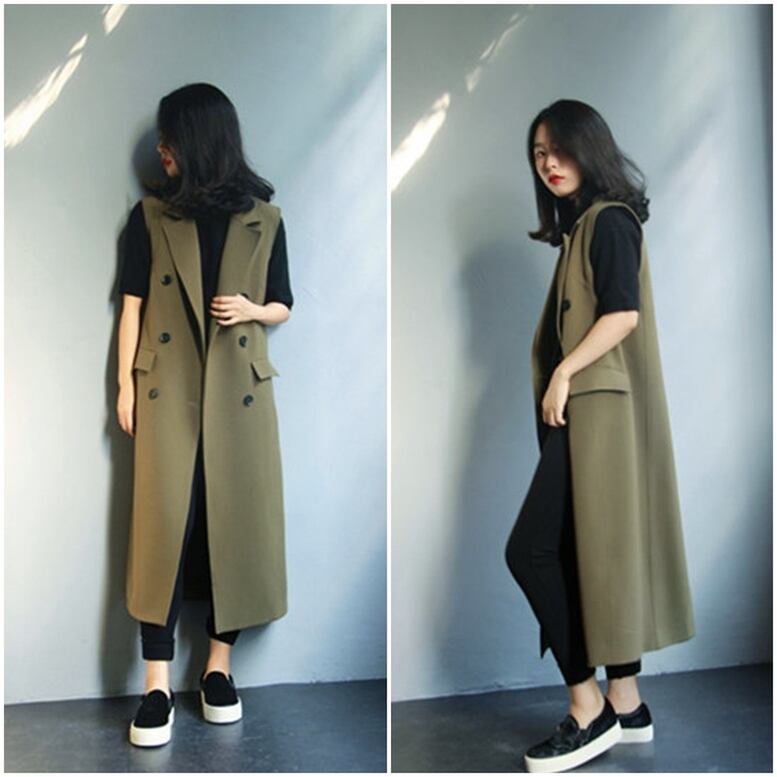 ATON/ノースリーブ/コート ジャケット ジレ ATON/ノースリーブ/コート ジャケット ジレ - メルカリ