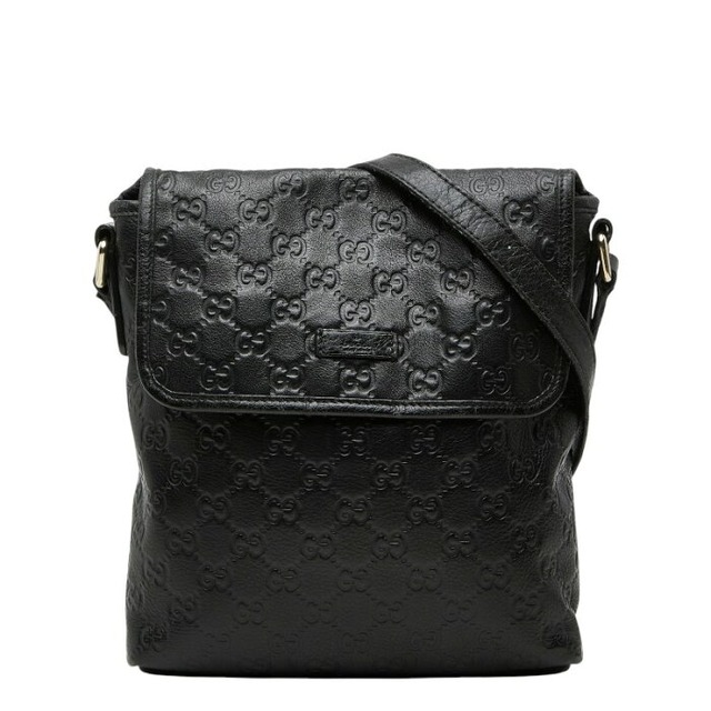 グッチ グッチシマ 斜めかけ ショルダーバッグ 223666 ブラック PVC レザー レディース GUCCI 【中古】