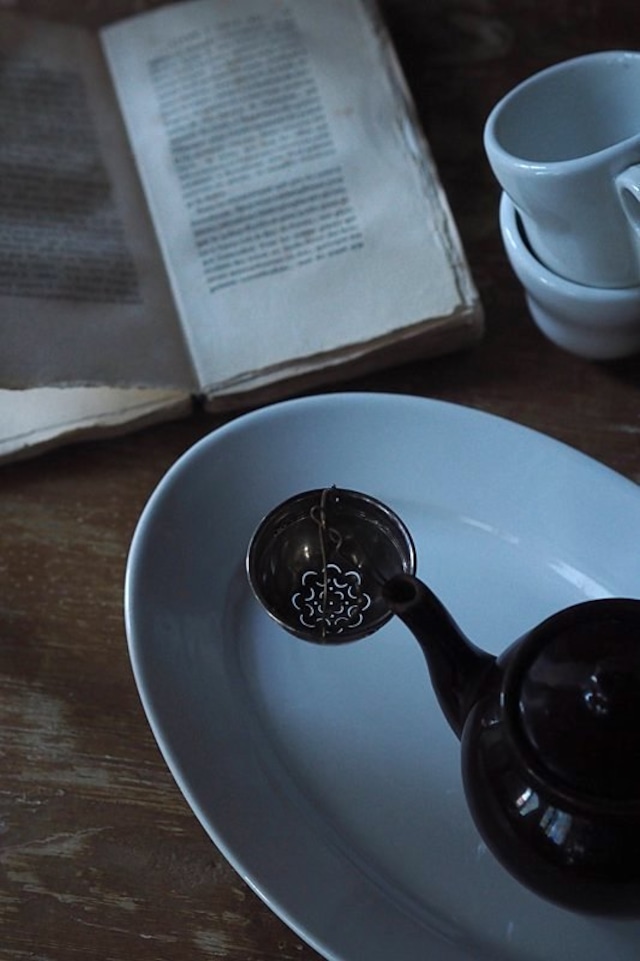 あけぼの、モクモク模様ティーストレーナー-antique tea strainer