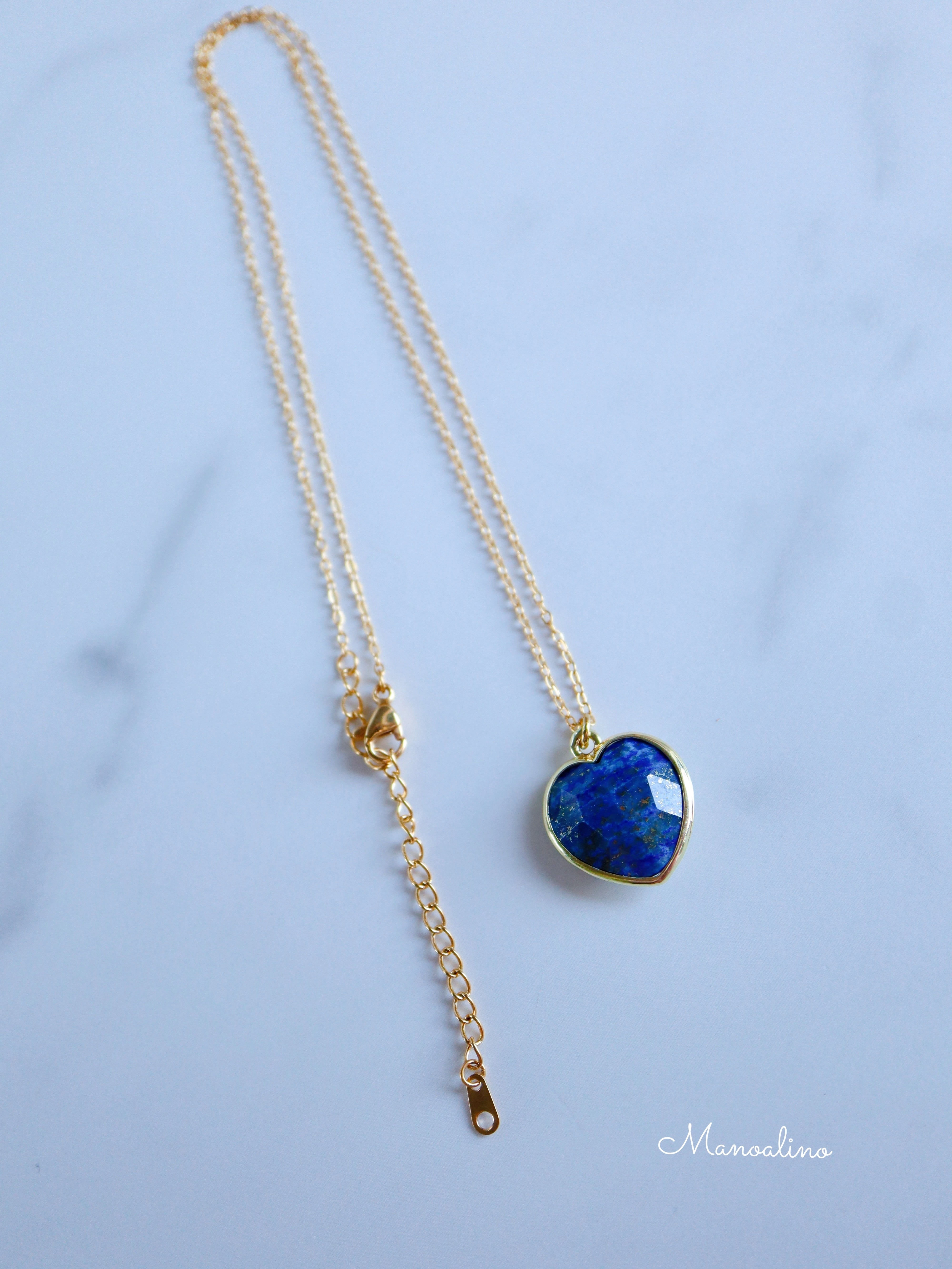 Pu'uwai lapis lazuli necklace(ハートラピスラズリネックレス