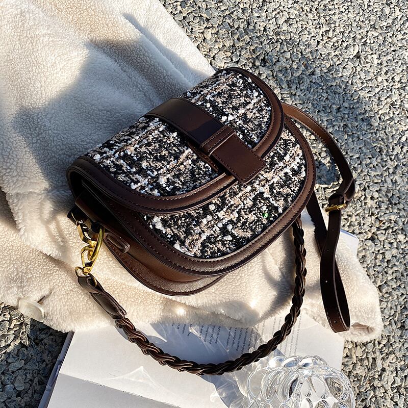 スタイルオータムウィンター 秋物 冬物 ハンドバッグ メッセンジャーバッグ サドルバッグ シートバッグ 手作りハンドバック37410967772