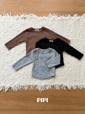 【取寄】PIPI リブTシャツ｜秋服｜韓国子供服｜26/AT