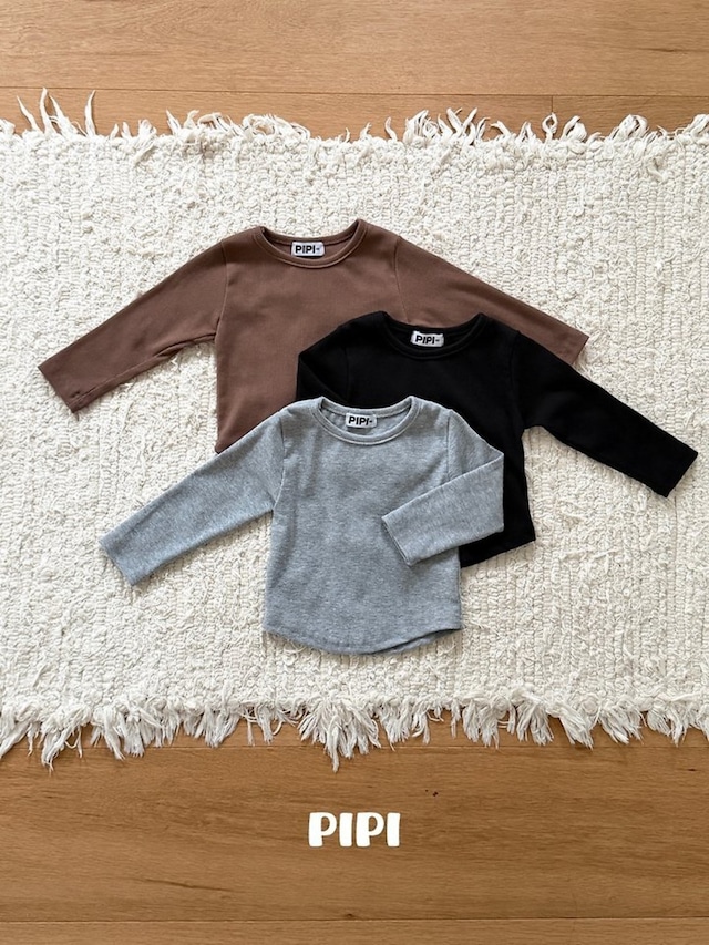 【取寄】PIPI リブTシャツ｜秋服｜韓国子供服｜26/AT