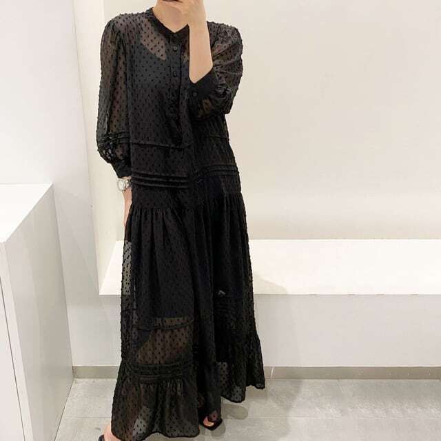 シフォンロングワンピース 10135