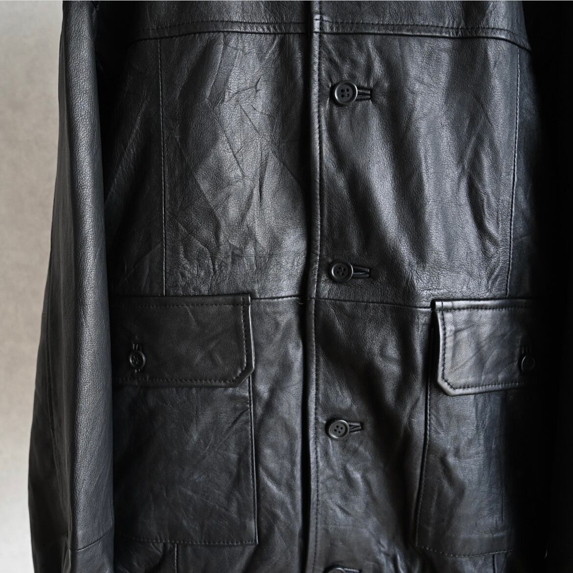 YOUSED FRENCH ANTIQUE LEATHER JACKET フレンチ アンティーク