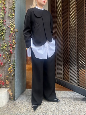 【25SS】ENFOLD エンフォルド /  RELAX ELASTIC WIDE-TROUSERS / パンツ