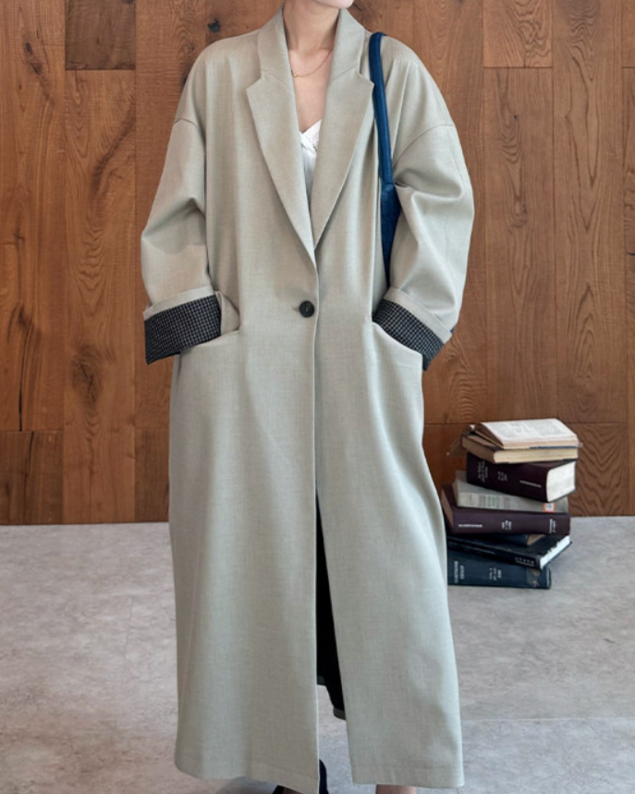 オーバーシルエット ロングコート