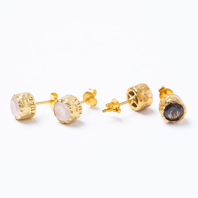 FULL OF GRACE Gemstone Studs Pierced earrings　フルオブグレイス 天然石スタッズピアス