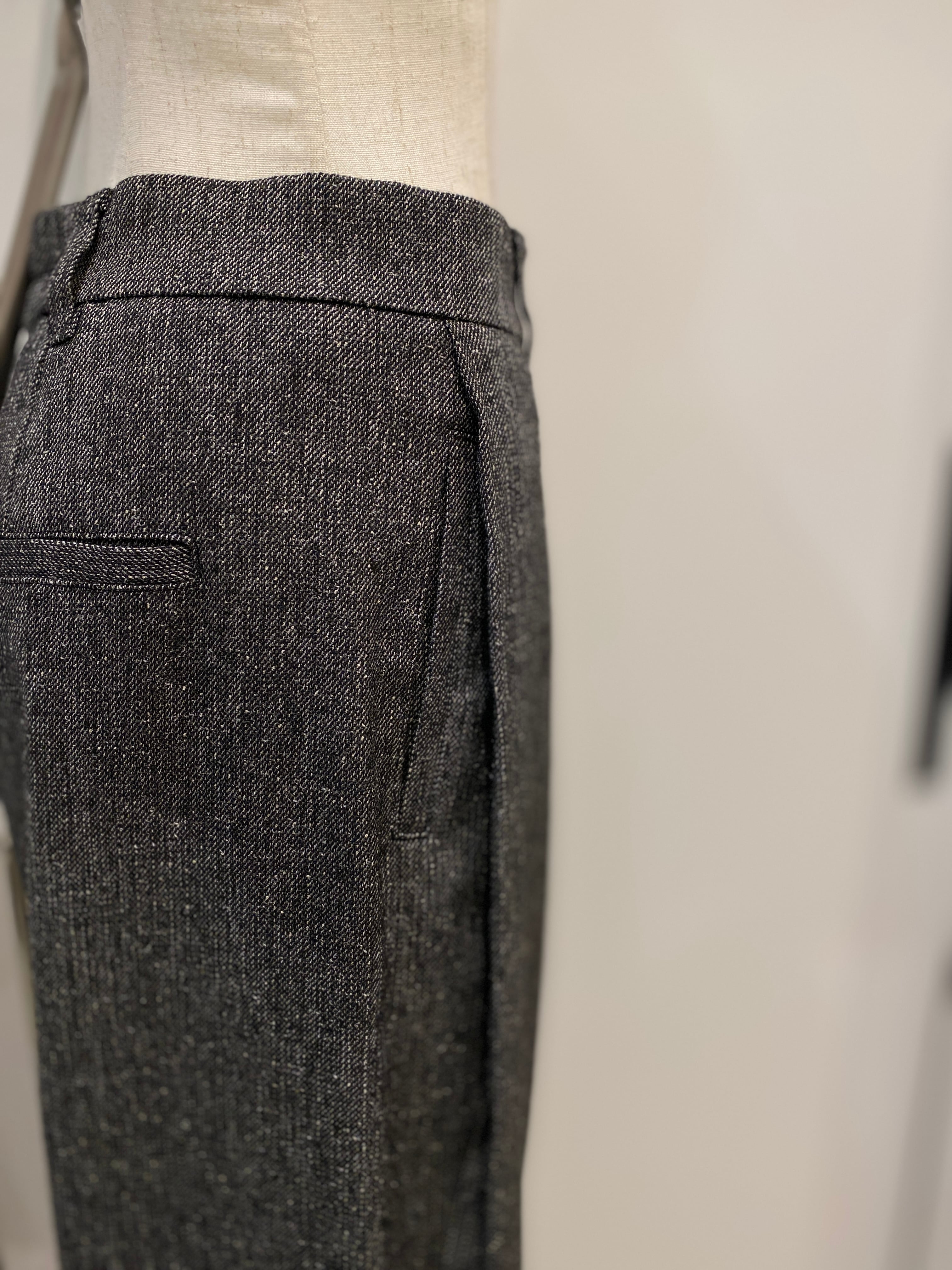 【PASSIONE】セットアップ可　杢ツイード調ツイルタックパンツ　536640