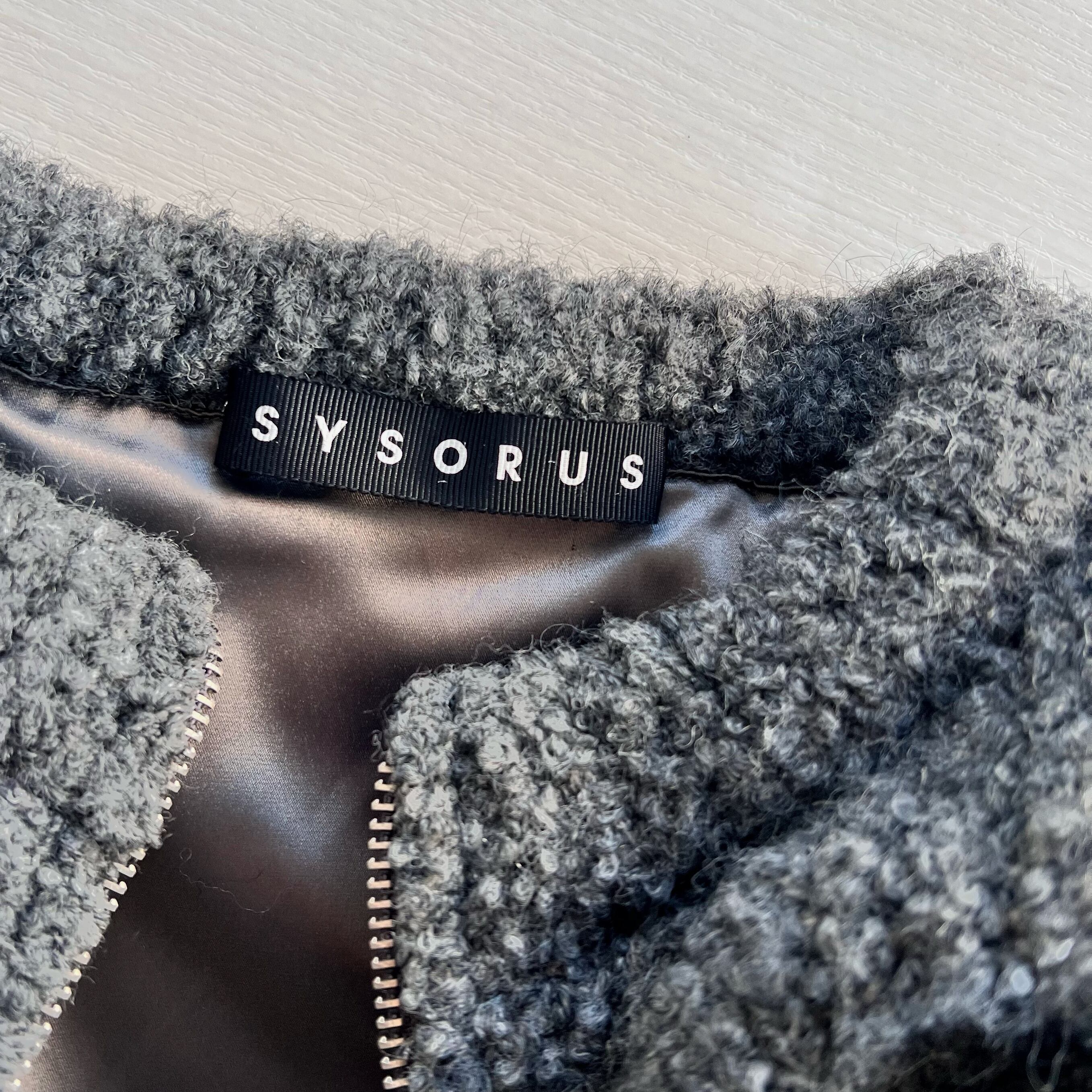 SYSORUS × akko3839 ループヤーンニットブルゾン 821158 | SYSORUS