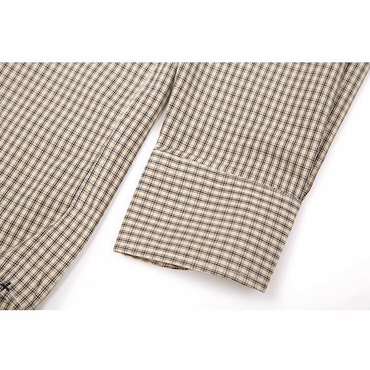 ★AMERICAN RETRO LOOSE CUT BASIC PLAID SHIRT　　　A0728