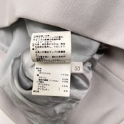 adabat アダバット 中綿入り ハーフジップ 半袖 プルオーバー ジャケット サイズ 50 /ライトグレー/ゴルフ/ワールド/メンズ