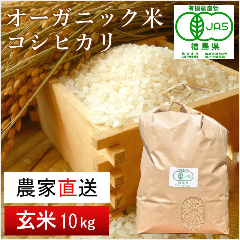 令和4年産 コシヒカリ(玄米)10kg JAS有機米