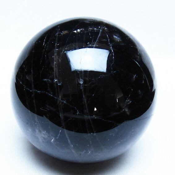 1.1Kg モリオン 黒水晶 丸玉 92mm スフィア 一点物 151-9308