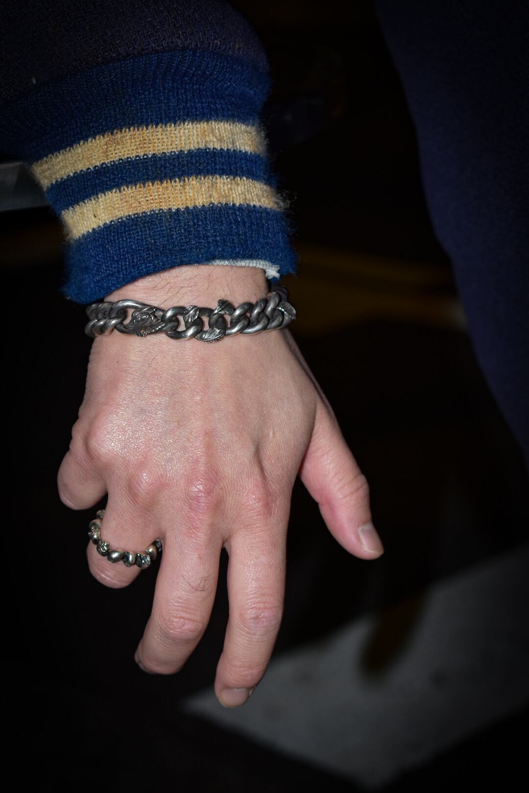 WERKSTATT MUNCHEN / BRACELET CURB CHAIN ROSEBUD | max's