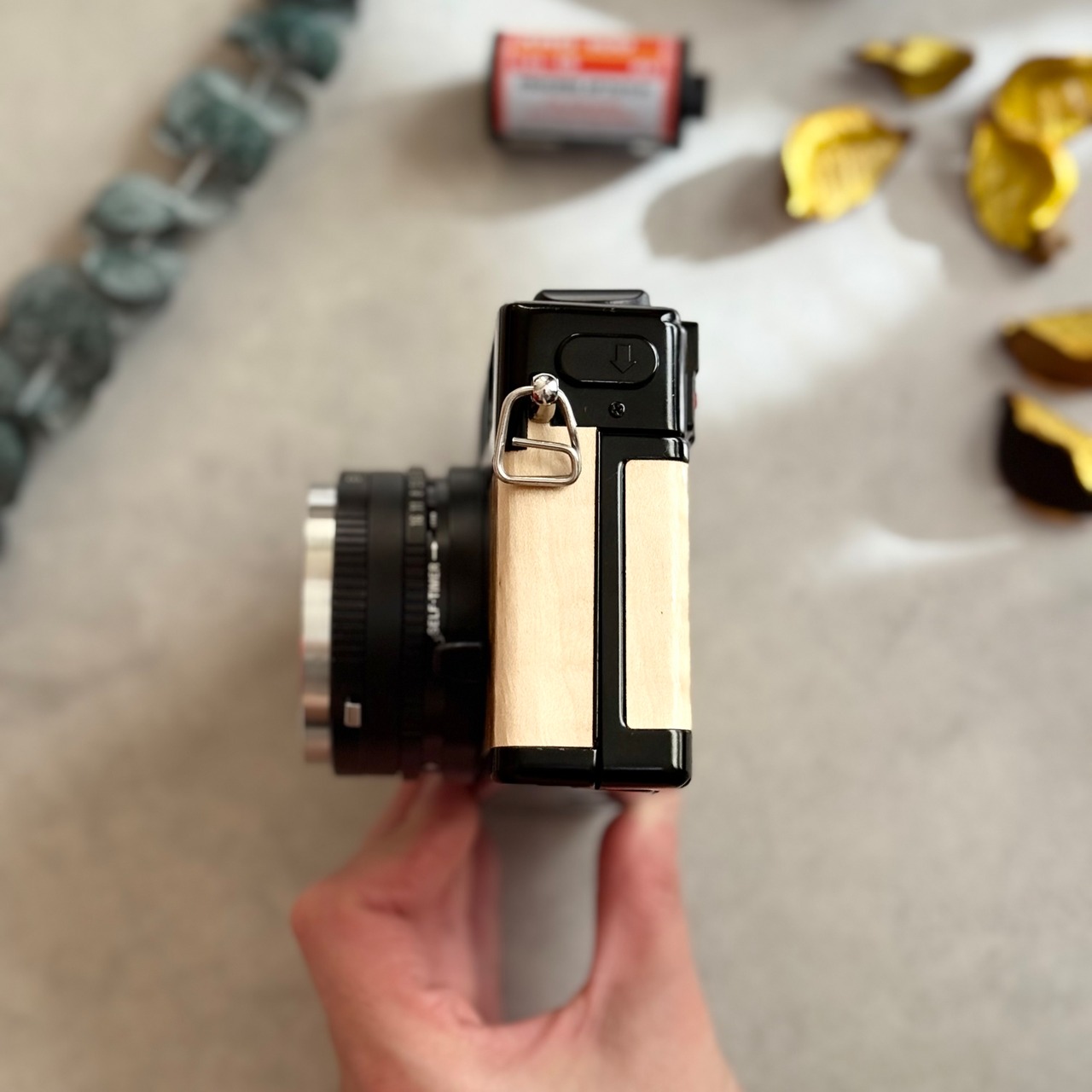 CANON CANONET QL17 Giii black　天然サテンシカモア材仕上げ　一点もの