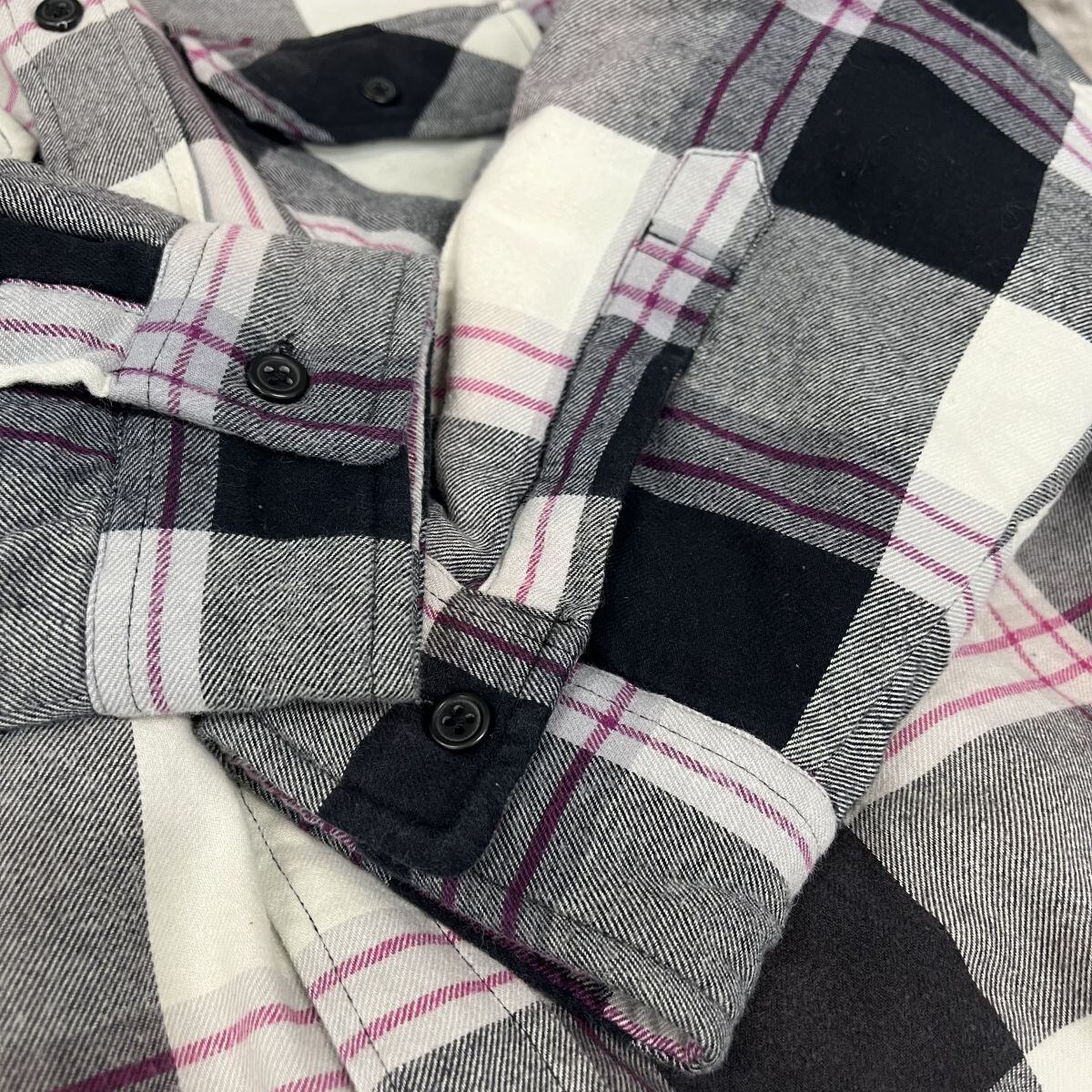 シュプリーム  20AW  Quilted Flannel Shirt キルテッドフランネルチェック長袖シャツ メンズ L