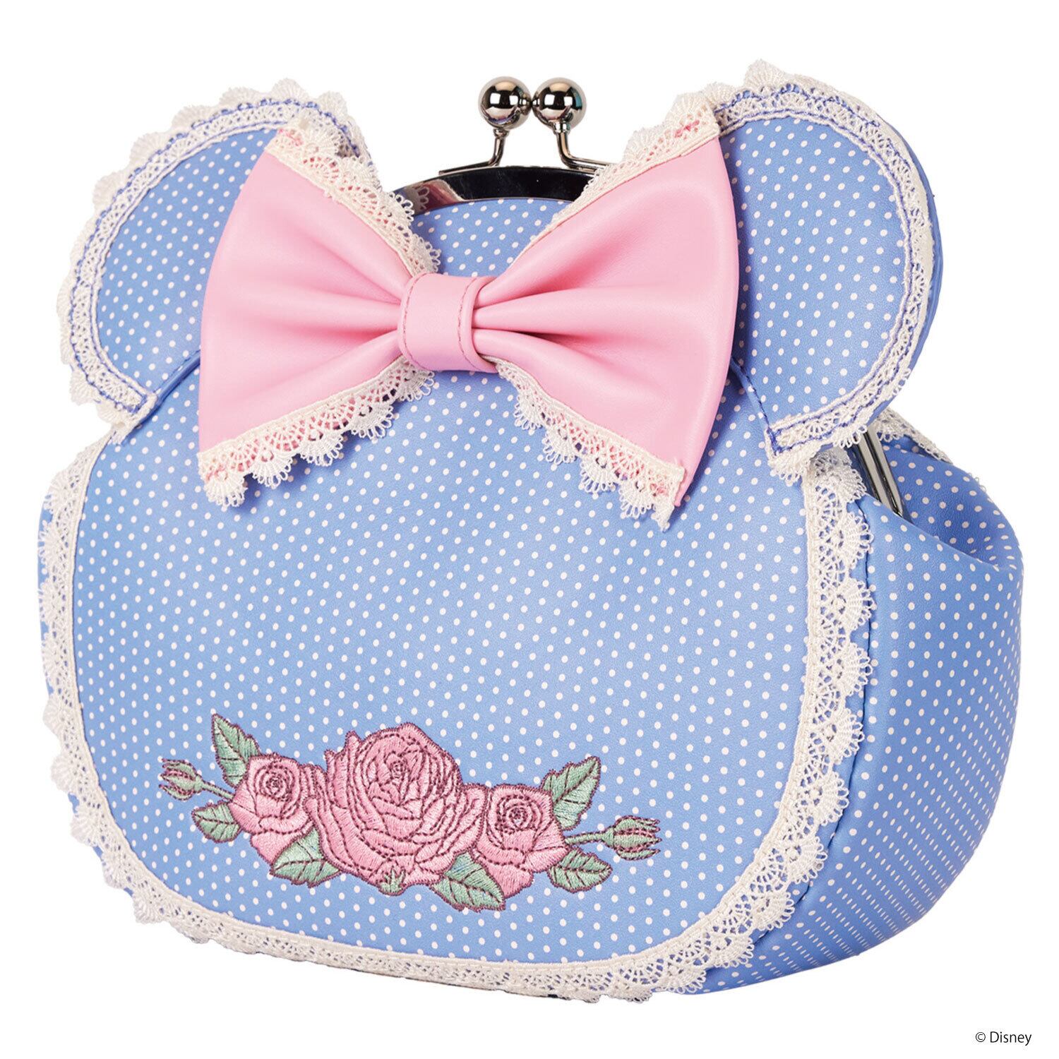 LF DISNEY MINNIE FLORAL AND LACE KISSLOCK CROSSBODY BAG_WDTB3214