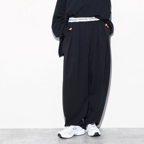 【 MARGAUX VINTAGE 】ロゴウエストゴムタックパンツ