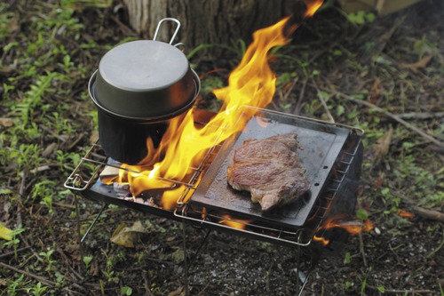 Belmont 焚火台 TABI グリルエクステンション付き