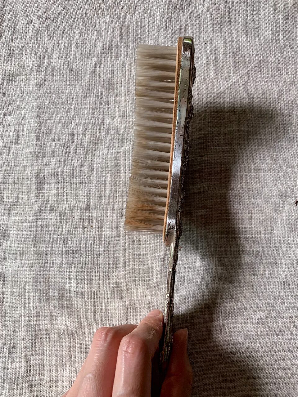 シルバーカラー ダストパン パンくず取り テーブルブラシセット