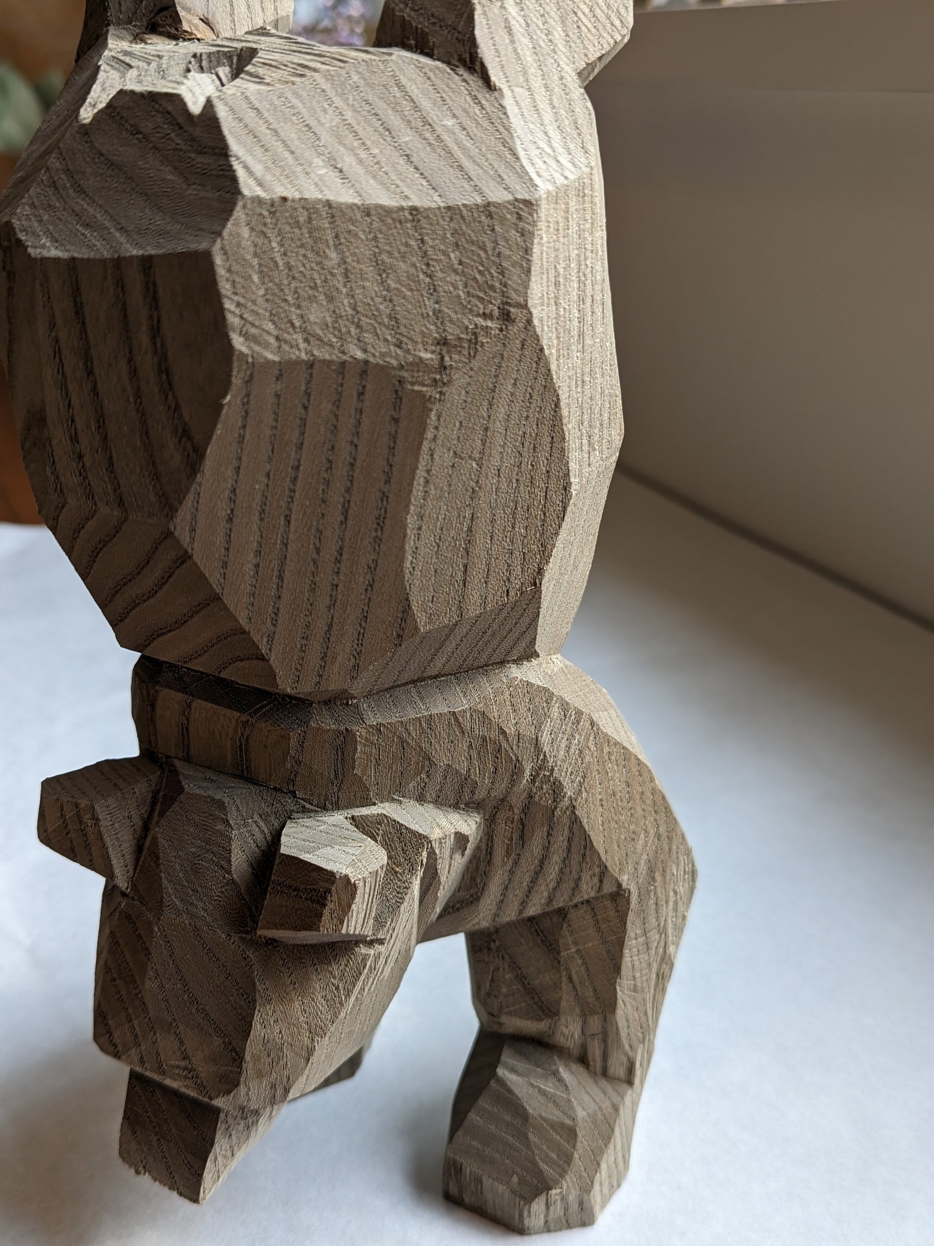 木彫りの熊 佐藤憲治 逆立ち熊 ＃2＊ニレ埋れ木 | 木彫りの熊 | inoya